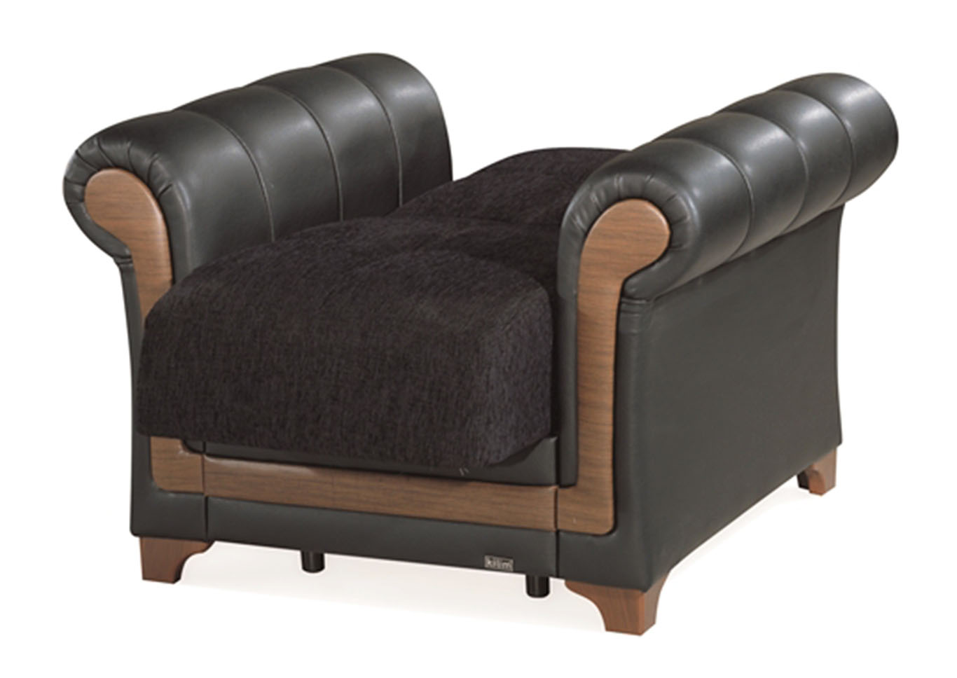 Dream Decor Black Chenille Chair,Ottomanson (Previously Casamode)